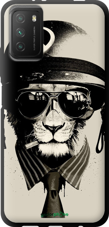 TPU чехол tattoo soldier для Xiaomi Poco M3 - 4165b-2200 изображение 
