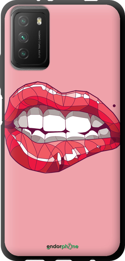 TPU чехол Sexy lips для Xiaomi Poco M3 - 4174b-2200 изображение 