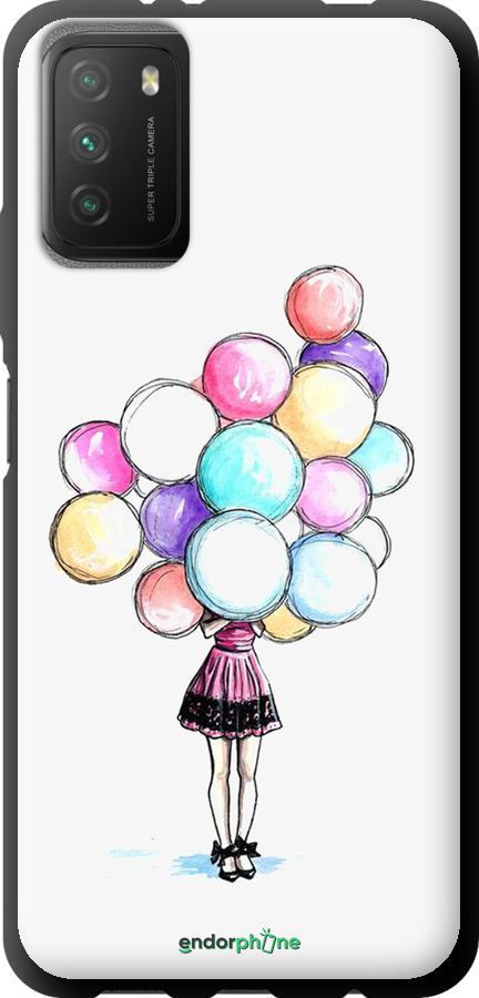 TPU чехол Шарики для Xiaomi Poco M3 - 4387b-2200 изображение 