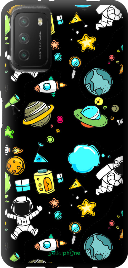 TPU чехол Космос для Xiaomi Poco M3 - 4735b-2200 изображение 