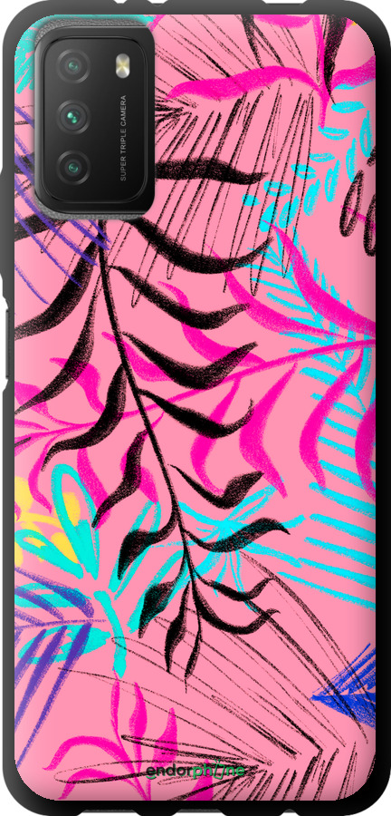 TPU чехол Рослинний візерунок 2 для Xiaomi Poco M3 - 4740b-2200 изображение 