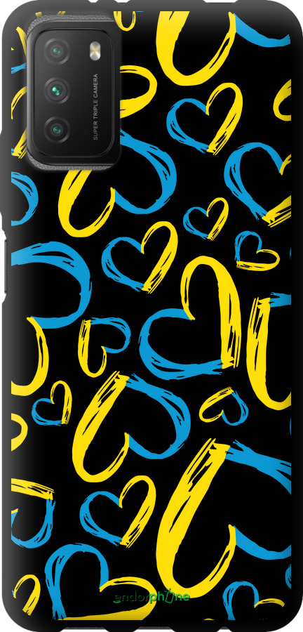 TPU чехол Серця UA  для Xiaomi Poco M3 - 5292b-2200 изображение 