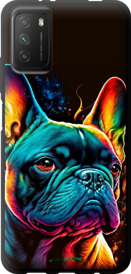 TPU чехол Яскравий бульдог для Xiaomi Poco M3 - 5547b-2200 изображение 