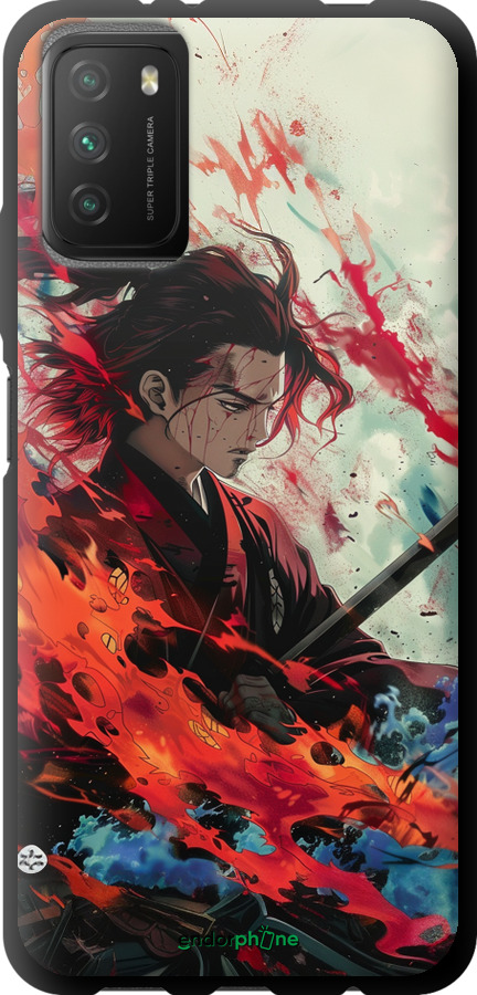 TPU чехол Битва стихий для Xiaomi Poco M3 - 6110b-2200 изображение 