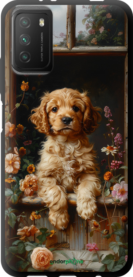 TPU чехол Щенок cocker spaniel для Xiaomi Poco M3 - 6136b-2200 изображение 