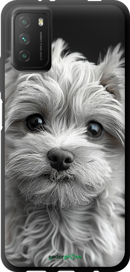 TPU чехол Мальтипу на чорном фоне для Xiaomi Poco M3 - 6156b-2200 изображение 