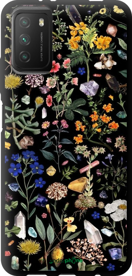 TPU чехол С цветами для Xiaomi Poco M3 - 6422b-2200 изображение 