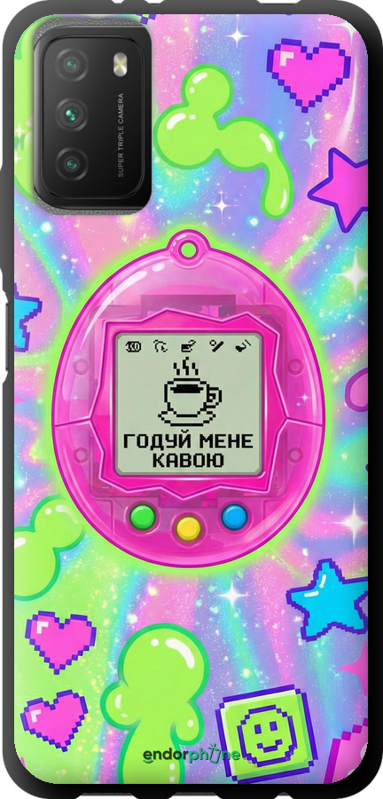 TPU чехол Y2K Aesthetic Retro Pet: Годуй мене кавою для Xiaomi Poco M3 - 6784b-2200 изображение 