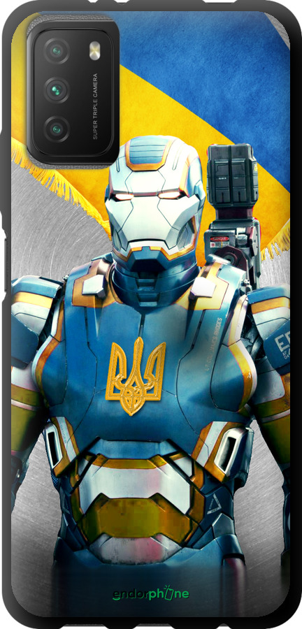 TPU чехол Украинский киборг для Xiaomi Poco M3 - 980b-2200 изображение 