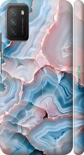 3D пластиковый матовый чехол Мрамор для Xiaomi Poco M3 - 6306m-2200 изображение 