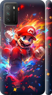 3D пластиковий матовий чехол Супер Маріо для Xiaomi Poco M3 - 6342m-2200 изображение 