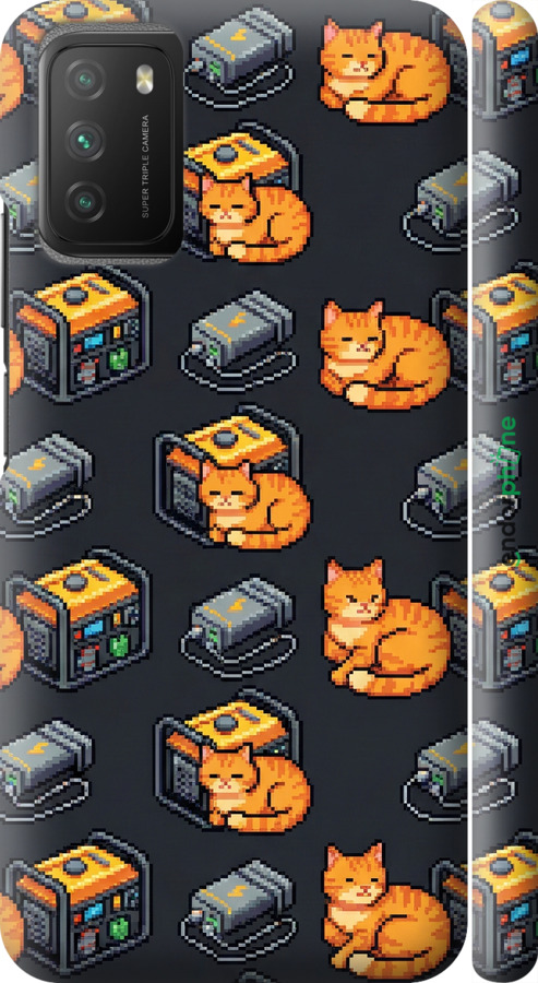 3D пластиковый матовый чехол Autonomous Zone для Xiaomi Poco M3 - 6771m-2200 изображение 