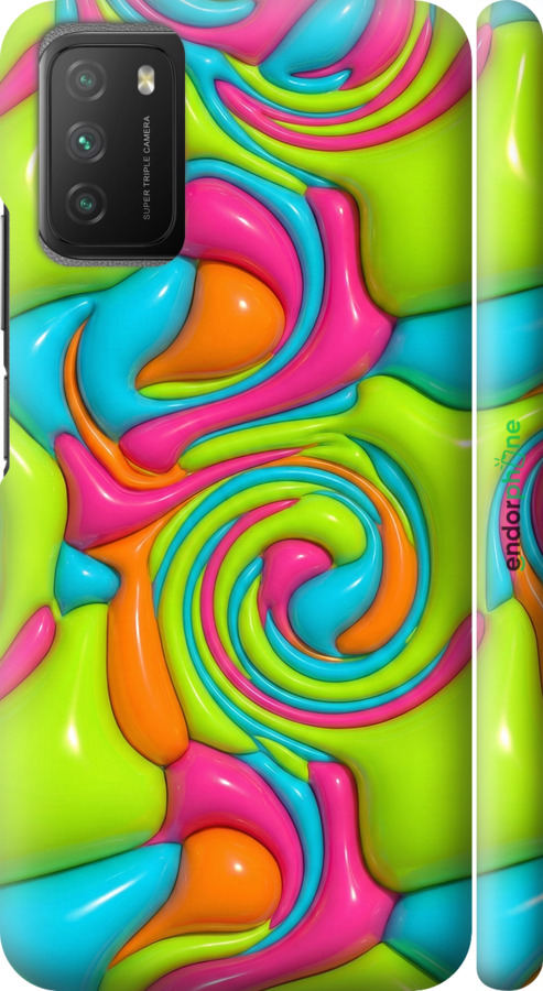 3D пластиковий матовий чехол Y2K Jelly Dream для Xiaomi Poco M3 - 6780m-2200 изображение 