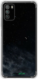 Силикон с усиленными углами чехол Ночное небо для Xiaomi Poco M3 - 6451sp-2200 изображение 
