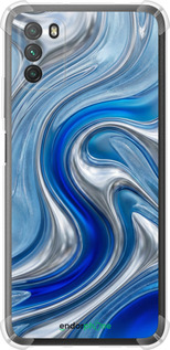 Силіконовий протиударний с посиленими кутами чехол Liquid Chrome для Xiaomi Poco M3 - 6781sp-2200 изображение 