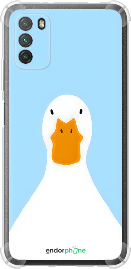 Силикон с усиленными углами чехол Гусь для Xiaomi Poco M3 - 6350sp-2200 изображение 