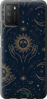 2D пластиковый чехол 'Celestial Harmony: Sun & Moon Gold Mystic Pattern' для Xiaomi Poco M3 изображение 11