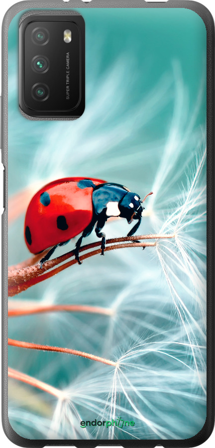 2D пластиковый чехол Божья коровка для Xiaomi Poco M3 - 6049t-2200 изображение 