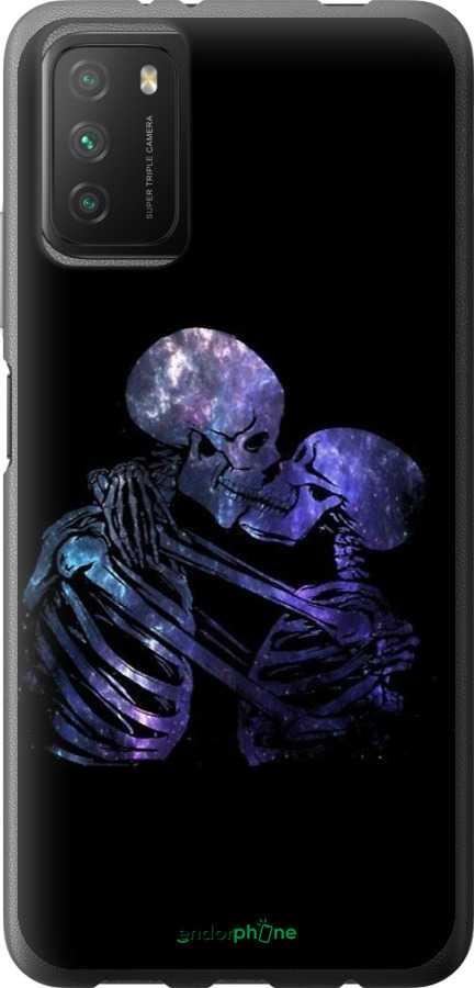 2D пластиковый чехол С изображением скелета для Xiaomi Poco M3 - 6537t-2200 изображение 