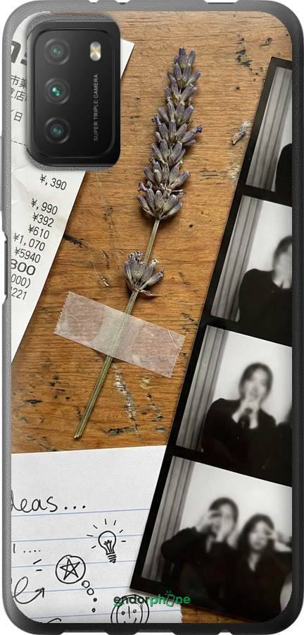 2D пластиковий чехол Aesthetic Scrapbook Collage для Xiaomi Poco M3 - 6773t-2200 изображение 