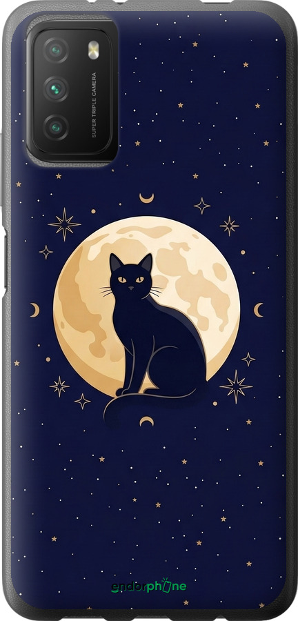 2D пластиковый чехол Cute Cat Celestial/Witchy для Xiaomi Poco M3 - 6787t-2200 изображение 