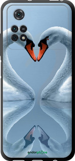 TPU чехол Лебеди для Xiaomi Poco M4 Pro - 6007b-2592 изображение 