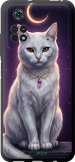 TPU чехол Mystic White Cat Gothic Dark Purple Gold для Xiaomi Poco M4 Pro - 6805b-2592 изображение 