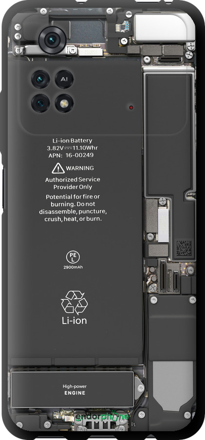 

Coque du TPU noir "Détails du smartphone" pour Xiaomi Poco M4 Pro