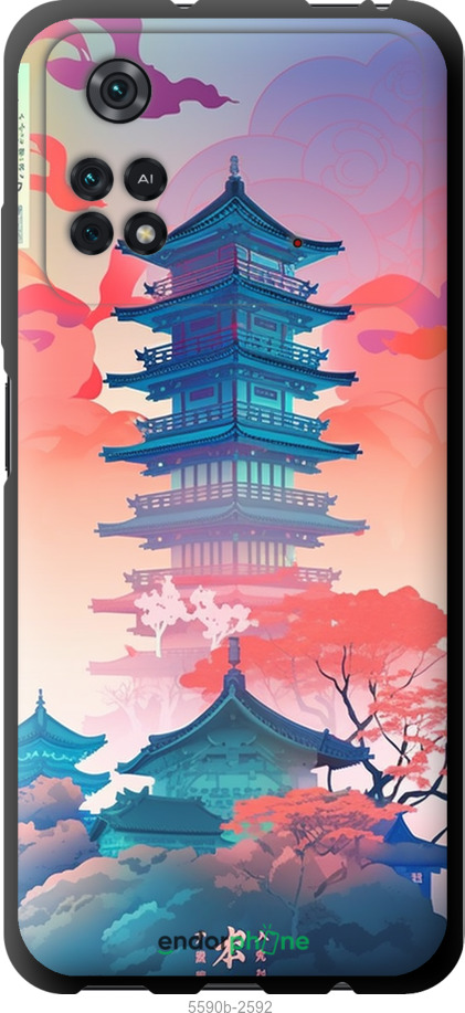 TPU чехол Японія монастир для Xiaomi Poco M4 Pro - 5590b-2592 изображение 