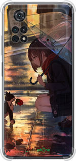 Силикон с усиленными углами чехол Anime для Xiaomi Poco M4 Pro - 6609sp-2592 изображение 