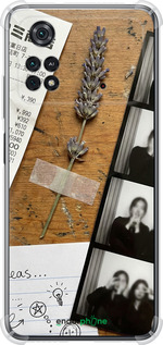 Силикон с усиленными углами чехол Aesthetic Scrapbook Collage для Xiaomi Poco M4 Pro - 6773sp-2592 изображение 