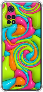 Силикон с усиленными углами чехол Y2K Jelly Dream для Xiaomi Poco M4 Pro - 6780sp-2592 изображение 