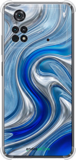 Силикон с усиленными углами чехол Liquid Chrome для Xiaomi Poco M4 Pro - 6781sp-2592 изображение 