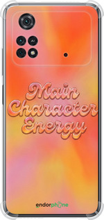 Силикон с усиленными углами чехол Aura Gradient Main Character Energy Aesthetic Y2K для Xiaomi Poco M4 Pro - 6783sp-2592 изображение 