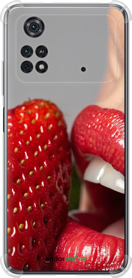 Силикон с усиленными углами чехол Наслаждение для Xiaomi Poco M4 Pro - 6701sp-2592 изображение 