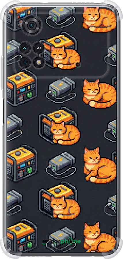 Силикон с усиленными углами чехол Autonomous Zone для Xiaomi Poco M4 Pro - 6771sp-2592 изображение 