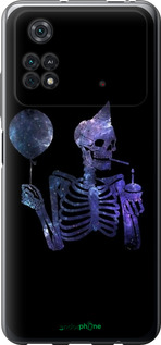 Силиконовый чехол Скелетное искусство для Xiaomi Poco M4 Pro - 6536u-2592 изображение 