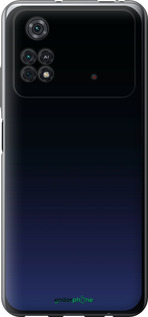 Силіконовий чехол Градієнт у темно-синьому стилі для Xiaomi Poco M4 Pro - 6542u-2592 изображение 
