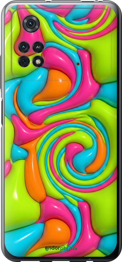 Силиконовый чехол Y2K Jelly Dream для Xiaomi Poco M4 Pro - 6780u-2592 изображение 