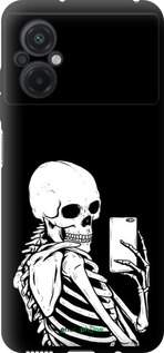 TPU чехол Скелет делает Selfie для Xiaomi Poco M5 - 6535b-2767 изображение 