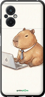 TPU чехол 'Funny Capybara CEO Working' для Xiaomi Poco M5 изображение 1
