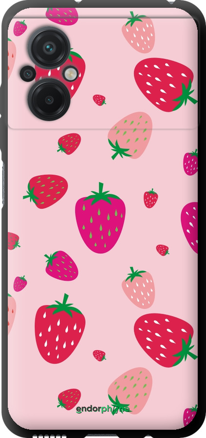 TPU чехол Клубнички для Xiaomi Poco M5 - 4332b-2767 изображение 