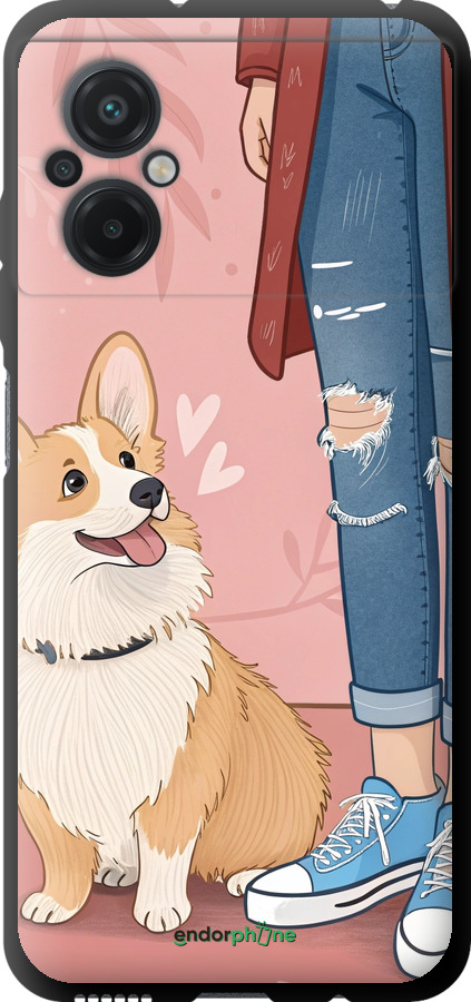 TPU чехол Корги 3 для Xiaomi Poco M5 - 6707b-2767 изображение 