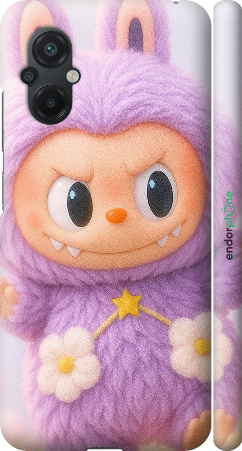 3D пластиковый матовый чехол Лабубу для Xiaomi Poco M5 - 6708m-2767 изображение 