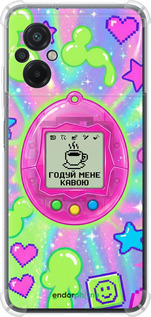 Силикон с усиленными углами чехол Y2K Aesthetic Retro Pet: Годуй мене кавою для Xiaomi Poco M5 - 6784sp-2767 изображение 