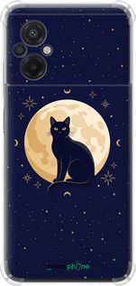 Силикон с усиленными углами чехол Cute Cat Celestial/Witchy для Xiaomi Poco M5 - 6787sp-2767 изображение 
