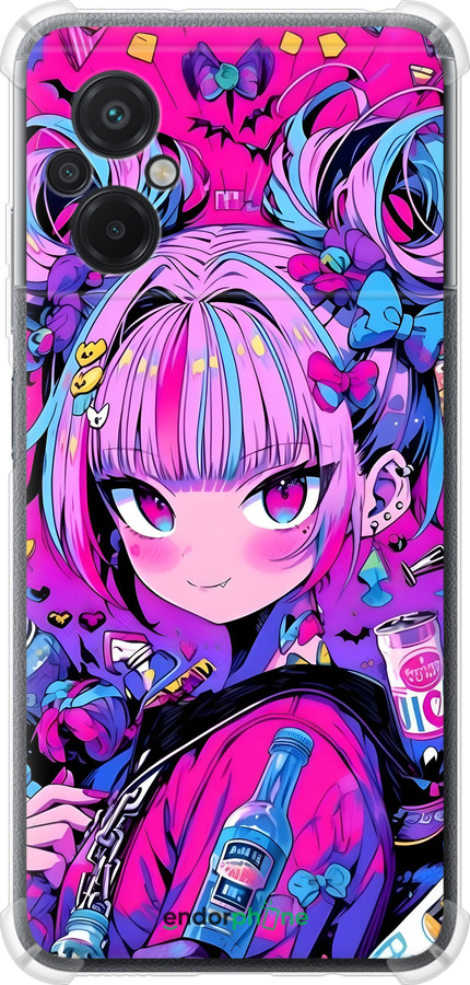 Силикон с усиленными углами чехол Аниме милаха для Xiaomi Poco M5 - 6314sp-2767 изображение 