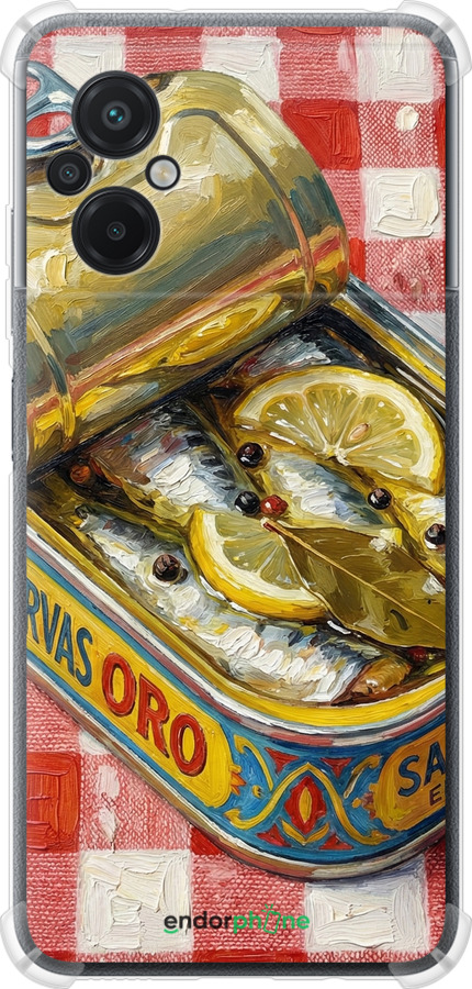 Силикон с усиленными углами чехол Vintage Sardine Tin Phone для Xiaomi Poco M5 - 6772sp-2767 изображение 