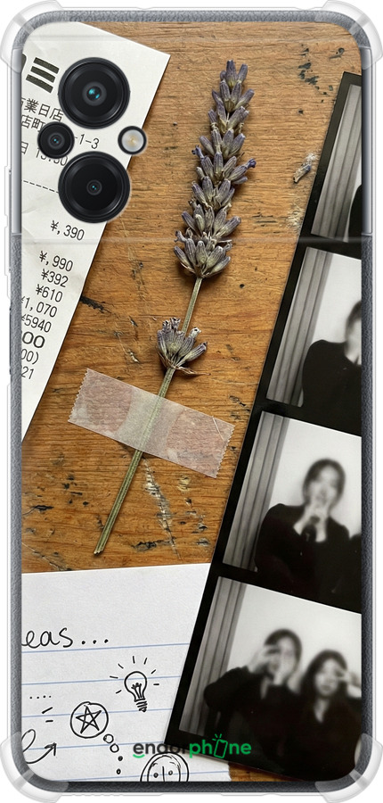 Силикон с усиленными углами чехол Aesthetic Scrapbook Collage для Xiaomi Poco M5 - 6773sp-2767 изображение 