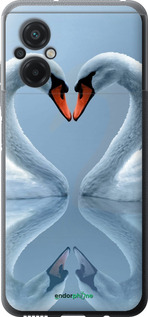 Силиконовый чехол Лебеди для Xiaomi Poco M5 - 6007u-2767 изображение 